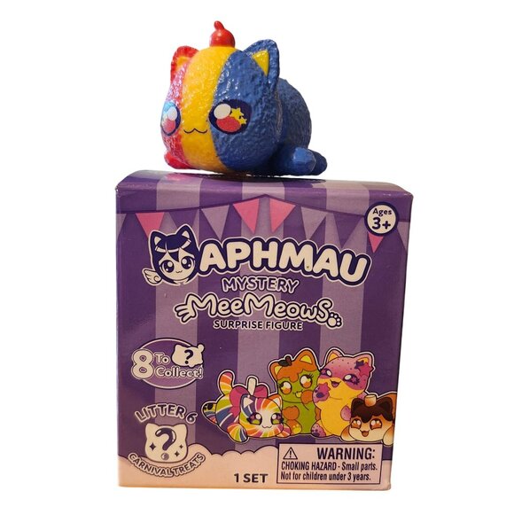 Aphmau Meemeows Litter Six Carnival Treats Snow Cone Cat Surprise Vinyl Figure - Picture 1 of 7